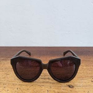 Karen Walker Sunglasses Cat Eye Vintage Brown